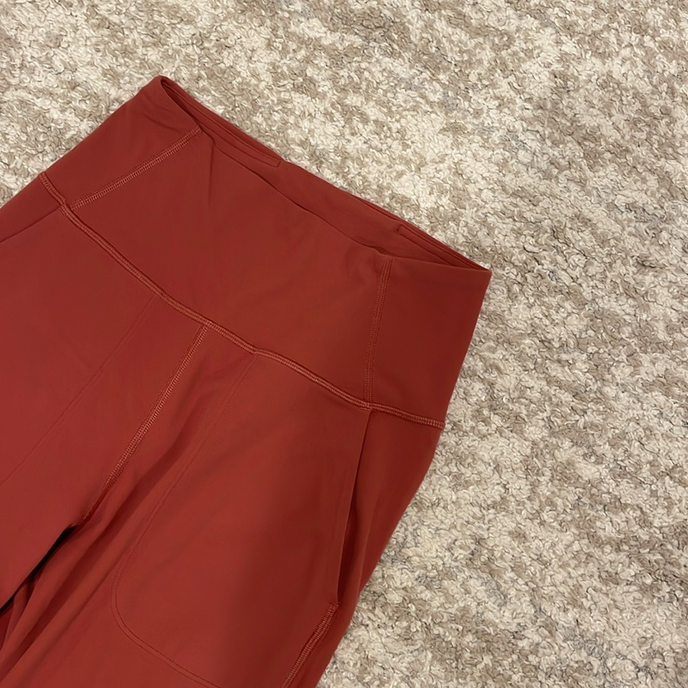 LULULEMON Align Wide Leg Crop 23" in Soft Cranberry Sz. 4 - Picture 6 of 11